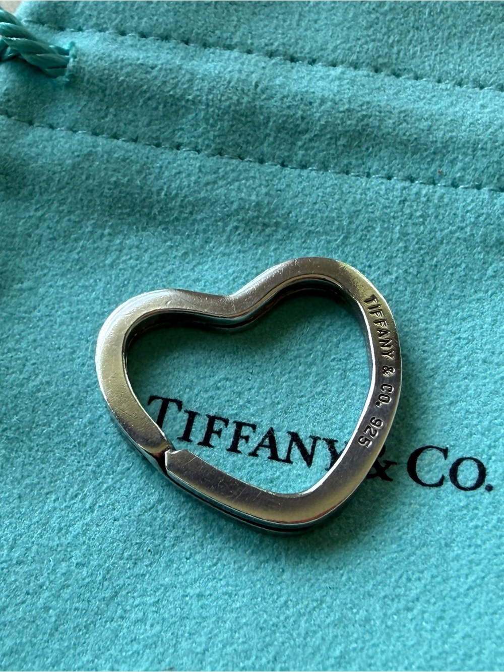 Tiffany & Co. Sterling Silver Heart Keyring